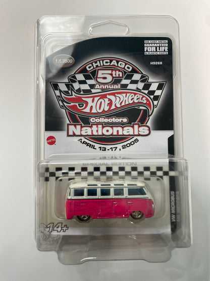 Hot Wheels 1/64 5th Annual Collectors Nationals Convention Chicago Volkswagen Microbus Pink