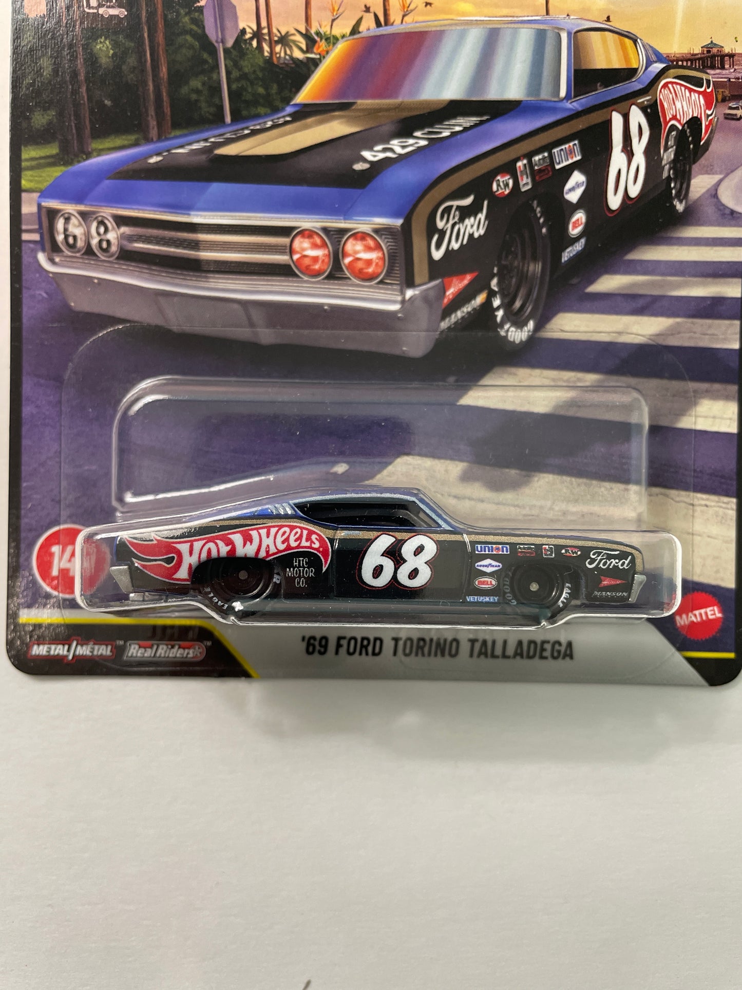 Hot Wheels 1/64 2026 Boulevard Mix G '69 Ford Torino Talladega Blue - JHW28