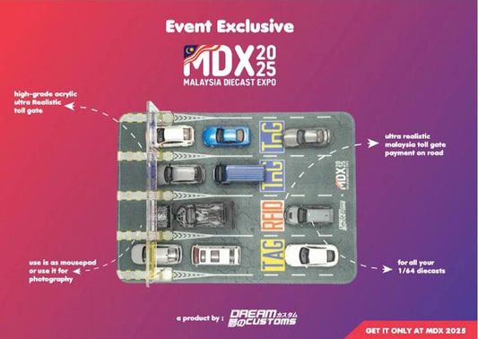 1/64 Dream Customs MDX 2025 Event Exclusive Desktop Diorama (Small) w/ Toll Gate