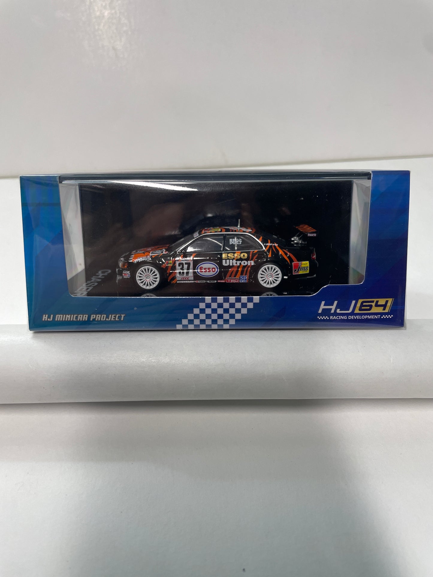 Hobby Japan 1/64 Toyota Esso TOM'S Chaser (#37) 1998 JTCC Black & Orange