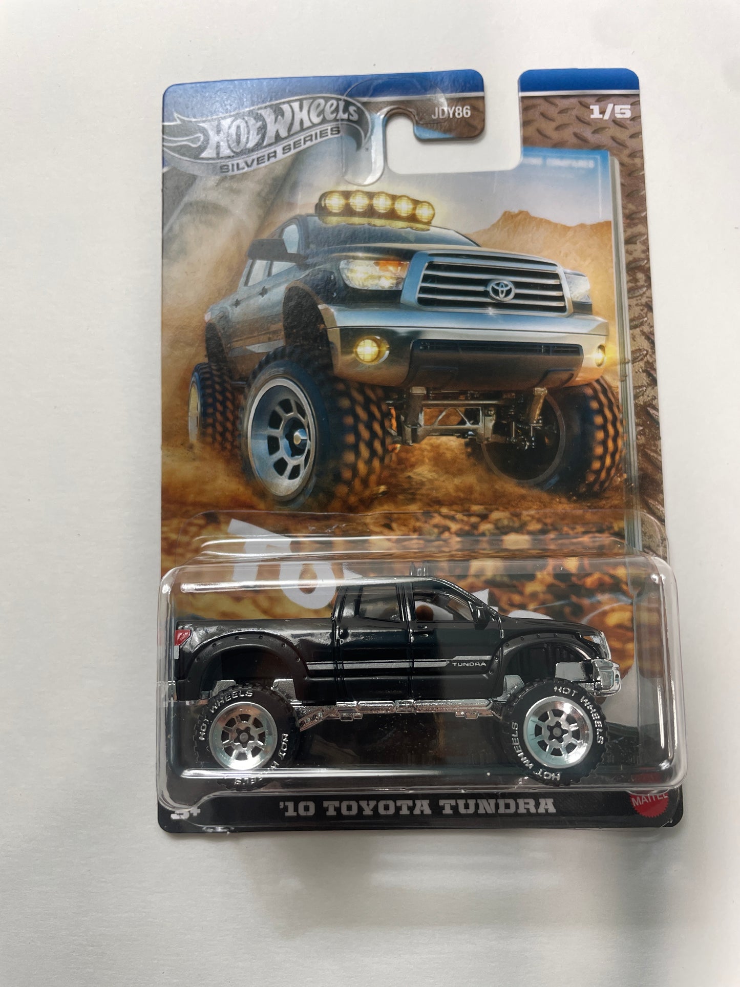 Hot Wheels 1/64 Toyota Silver Series '10 Toyota Tundra Black - JCB71