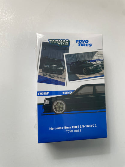 Tarmac Works 1/64 Mercedes-Benz 190 E 2.5-16 EVO 1 TOYO TIRES - GLOBAL64 Green - T64G-057-Toyo