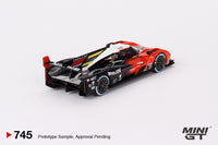 Mini GT 1/64 Cadillac V-Series.R #31 Whelen Engineering Cadillac Racing 2023 IMSA Sebring 12 Hrs Winner Red & Black