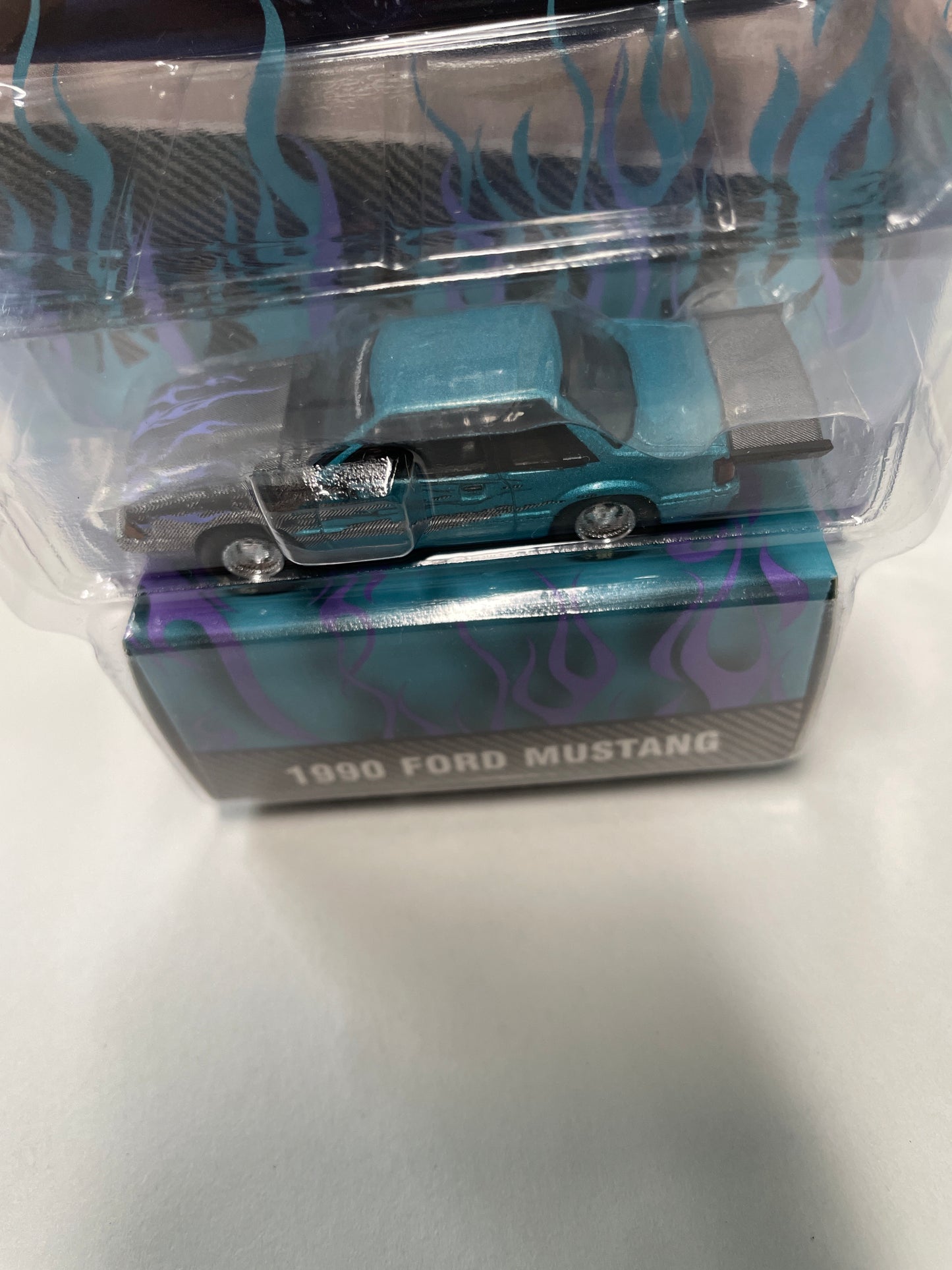 Greenlight 1/64 1990 Ford Mustang Blue - 51550