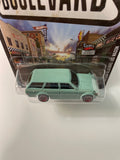 Hot Wheels 1/64 Boulevard ‘71 Datsun Bluebird 510 Wagon Green - Damaged Card