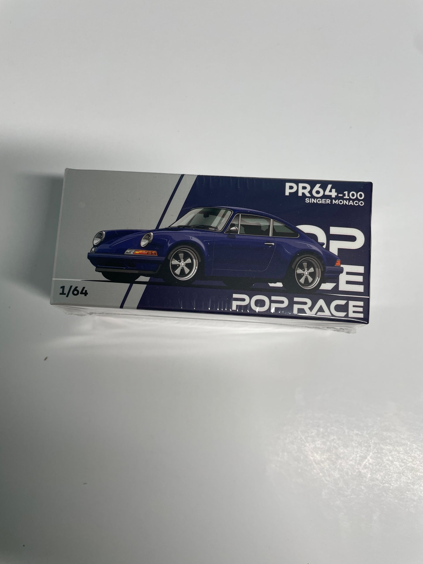 Pop Race 1/64 Porsche Singer Monaco Blue - PR64-100