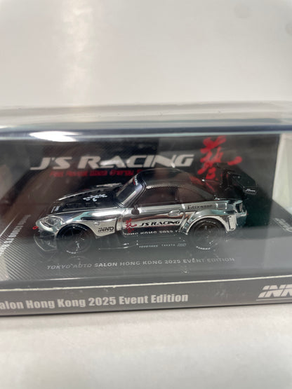 Inno64 1/64 Honda S2000 J'S Racing Tokyo Auto Salon Hong Kong 2025 Event Edition Chrome Silver - IN64-S2000JS-TASHK25