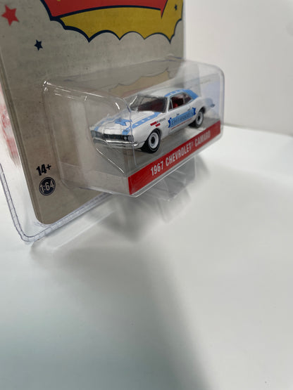 Greenlight 1/64 Hobby Exclusive Joie Chitwood's Thrill Show 1967 Chevrolet Camaro White & Blue