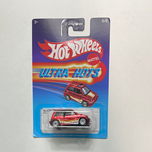 Hot Wheels 1/64 Ultra Hots ‘85 Honda City Turbo II Red - Damaged Card