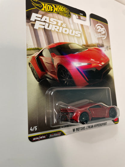 Hot Wheels 1/64 Fast & Furious Mix N W Motors Lykan Hypersport Red - JHW70