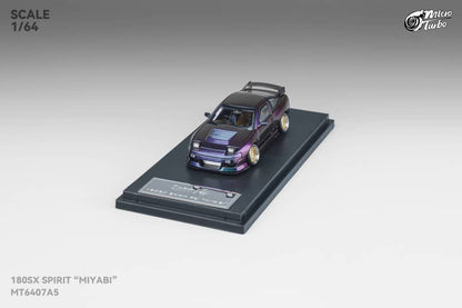 Micro Turbo 1/64 GMHS 2025 Nissan 180SX Spirit Rei Miyabi Chameleon Purple