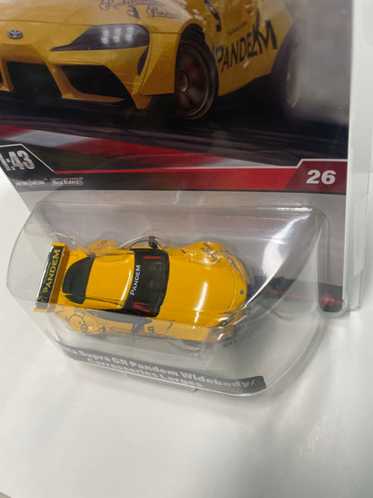 Hot Wheels 1/43 Toyota Supra GR Pandem Widebody/ Carrosseries Larges Yellow - JCN77