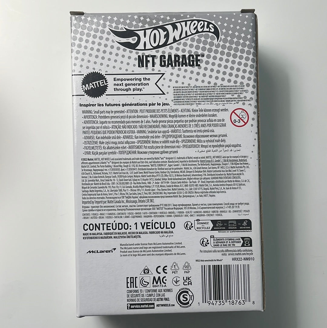 Hot Wheels NFT Garage Series 5 McLaren F1 Green (Limited to 3000 Units)