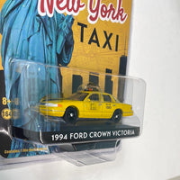 Greenlight 1/64 Hobby Exclusive New York Taxi 1994 Ford Crown Victoria  Yellow