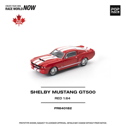 Pop Race 1/64 Shelby Mustang GT500 Red - PR64-0182