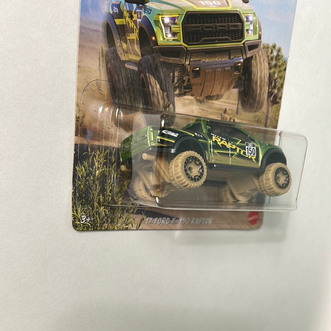 Hot Wheels 1/64 Baja 4x4 ‘17 Ford F-150 Raptor Green