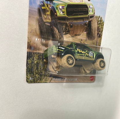 Hot Wheels 1/64 Baja 4x4 ‘17 Ford F-150 Raptor Green