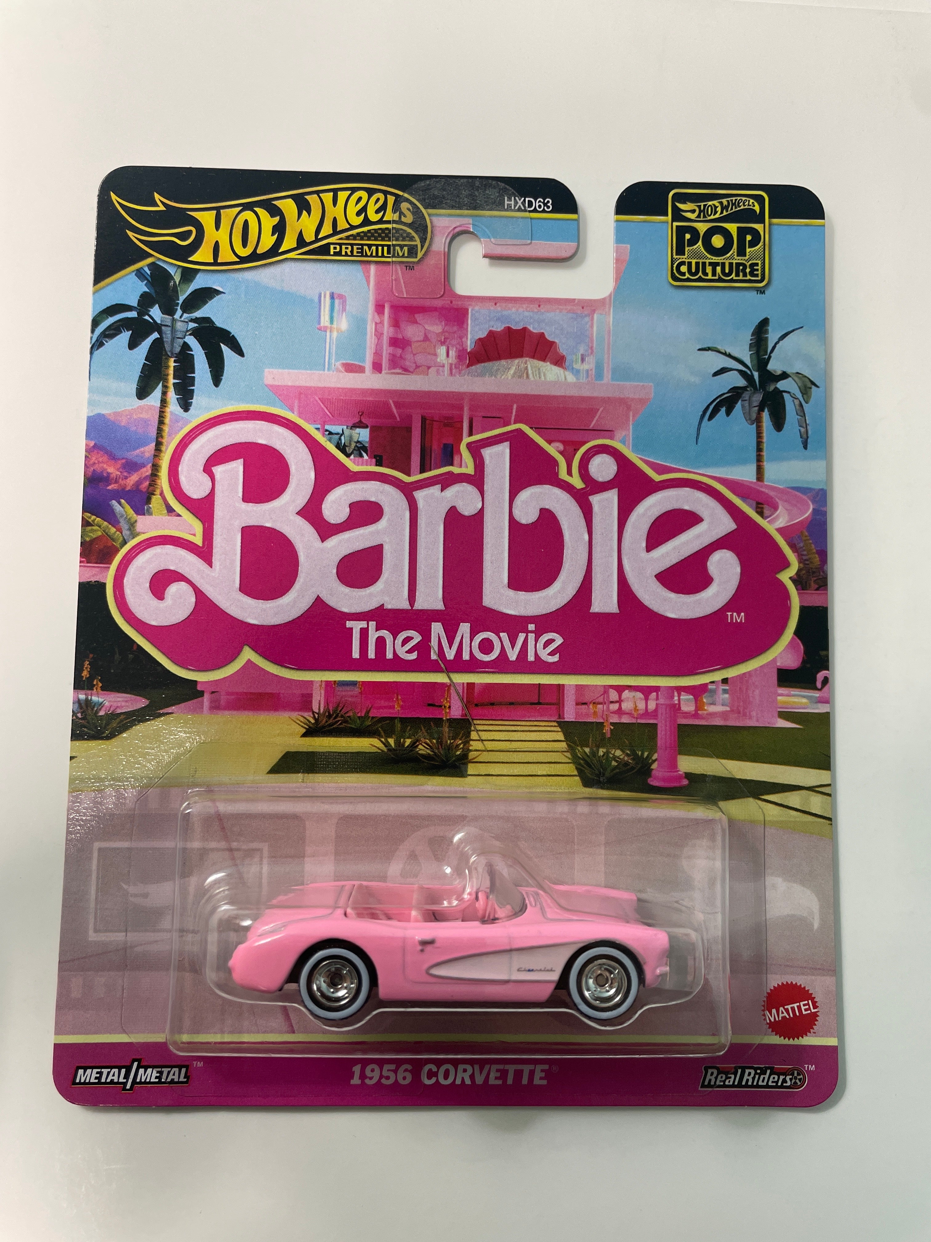 Hot Wheels 1/64 Pop Culture Barbie The Movie 1956 Corvette
