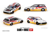 Mini GT x Kaido House 1/64 Honda Civic (EF) Kanjo V1 White & Yellow