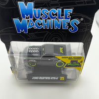 1/64 Muscle Machines Ford Mustang RTR-X Grey - Damaged Card