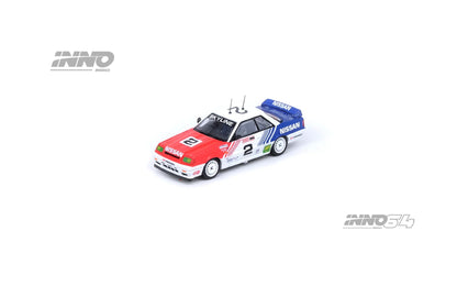 Inno64 1/64 Nissan Skyline GTS-R (HR31) #2 "Nissan Motorsport Australia" Red & White