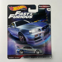 Hot Wheels Fast & Furious Nissan Skyline GT-R BNR34 - Fast Imports
