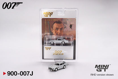 Mini GT 1/64 James Bond 007 Japan Blister Aston Martin DB5 “Goldfinger” Silver - MGT00900-007J