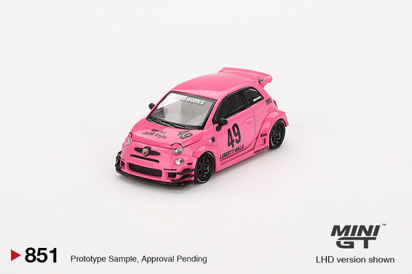 Mini GT 1/64 LB-WORKS x Abas Works ABARTH 595 Pink - Damaged Box