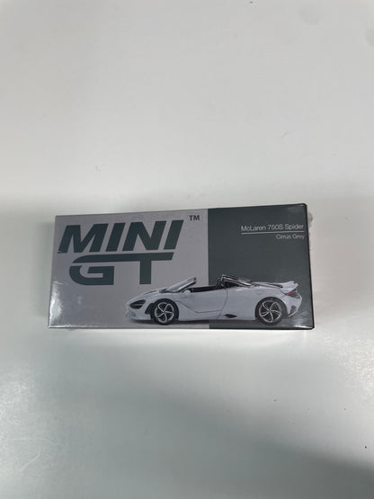 Mini GT 1/64 McLaren 750S Spider Cirrus Grey - MGT00973