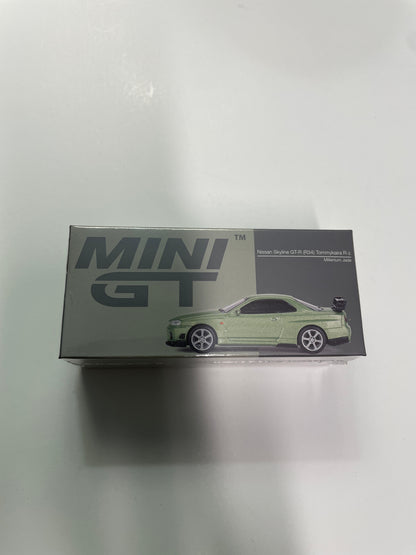 Mini GT 1/64 Nissan Skyline GT-R (R34) Tommykaira R-z Millenium Jade