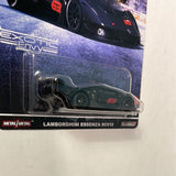 *Chase* Hot Wheels 1/64 Car Culture Exotic Envy 2 Lamborghini Essenza SCV12 Black - Damaged Card