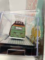 M2 Machines 1/64 Mijo Exclusives Peace and Love 1960 VW Delivery Van Green & Orange