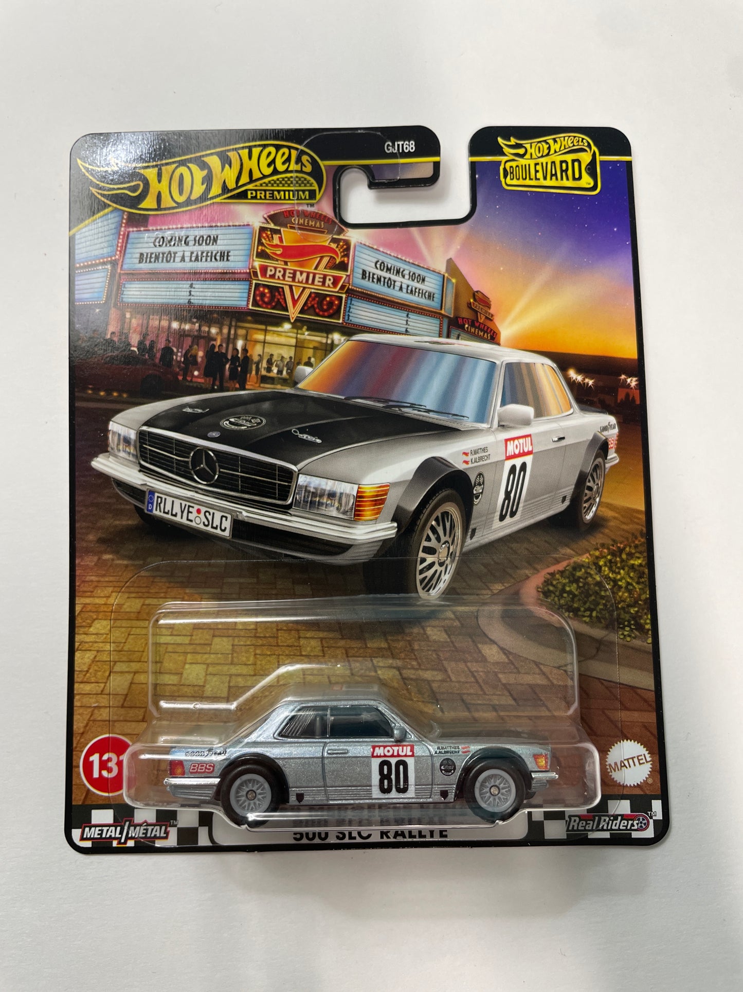 Hot Wheels 1/64 2025 Boulevard Mix D '80 Mercedes-Benz 500 SLC Rallye Silver - HRT63