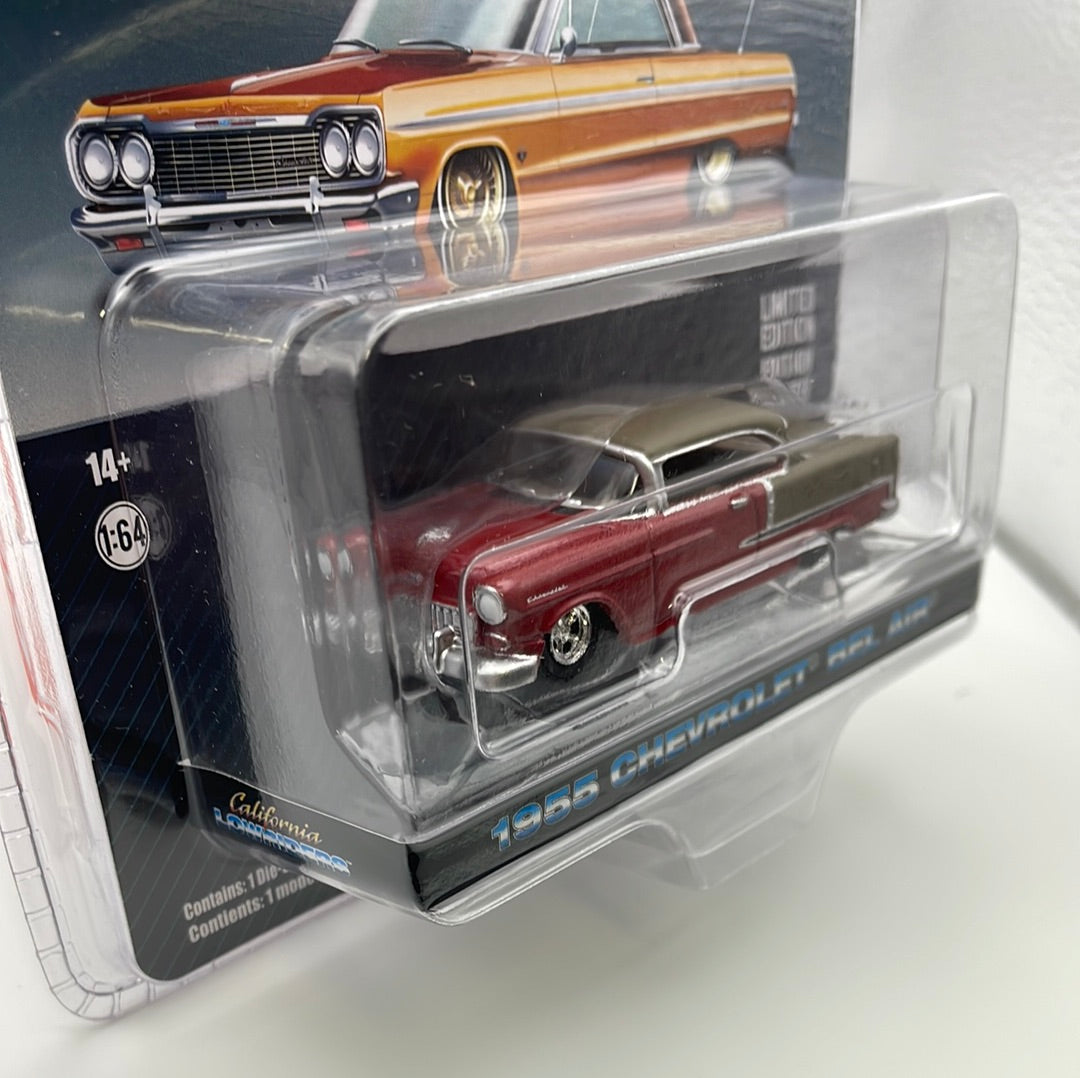 Greenlight 1/64 California Lowriders Series 3 1955 Chevrolet Bel Air Red