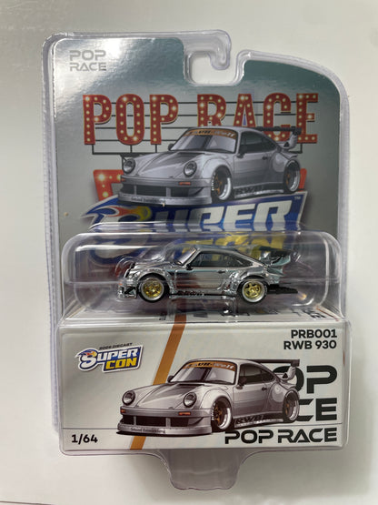 Pop Race 1/64 Porsche RWB 930 Las Vegas Supercon 2026 Edition Chrome - PRB001