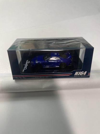 Hobby Japan 1/64 Toyota Supra (JZA80) JDM Customized Version Blue Mica Metallic