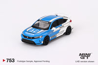 Mini GT 1/64 Honda Civic Type R #3 2023 Pace Car Blue