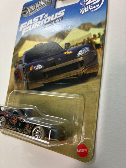Hot Wheels 1/64 Silver Series Fast and Furious Race-Off Honda S2000 Black - JKX18