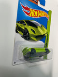 Hot Wheels 1/64 Lamborghini Sesto Elemento Green - Damaged Card