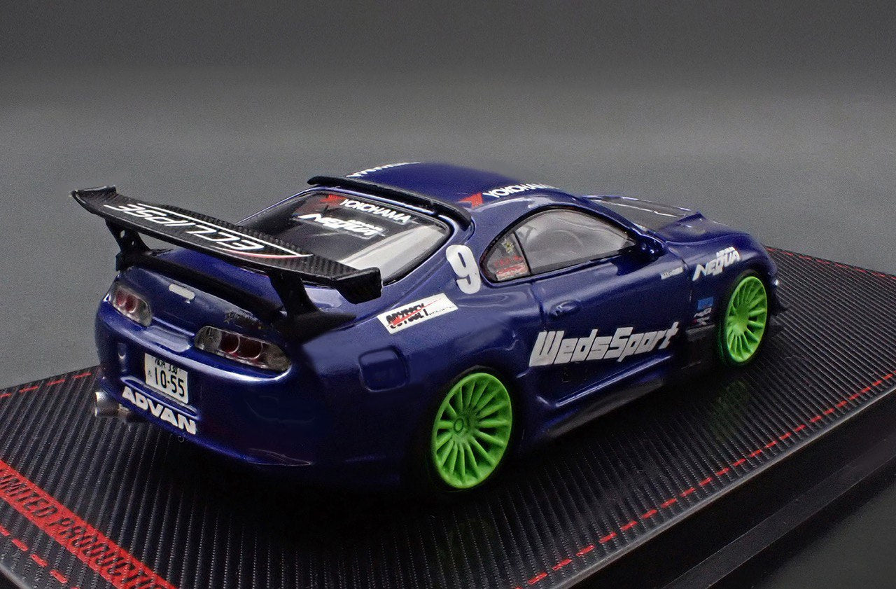 Ignition Models 1/64 Toyota Supra (JZA80) RZ Blue - 3843