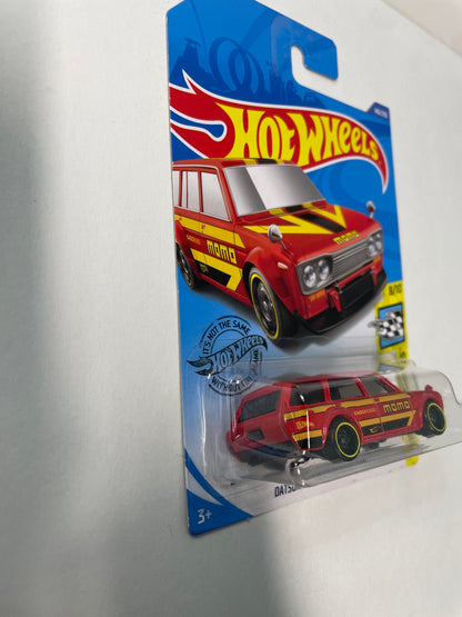 Hot Wheels 1/64 Datsun Bluebird wagon 510 Momo Red