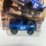 Matchbox 1/64 Off Road Rally 1972 Ford Bronco 4X4 Blue