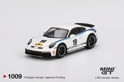 Mini GT 1/64 Porsche 911 Dakar Rally 1974 n.19 White - MGT01009
