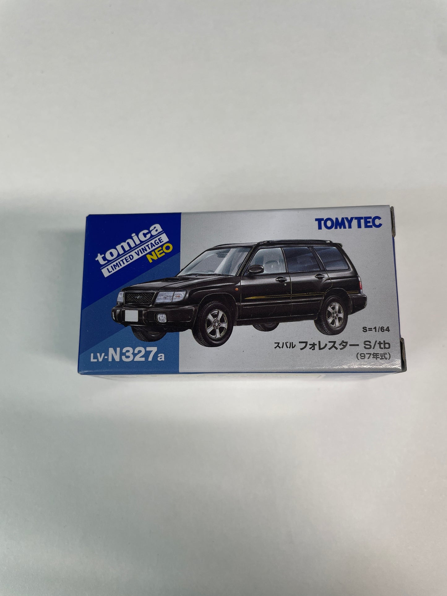 Tomica Limited Vintage Neo 1/64 LV-N327a Subaru Forester S/tb (Black) 1997 Model