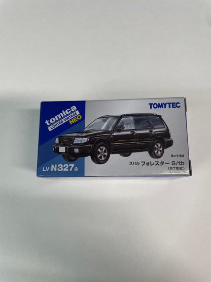 Tomica Limited Vintage Neo 1/64 LV-N327a Subaru Forester S/tb (Black) 1997 Model