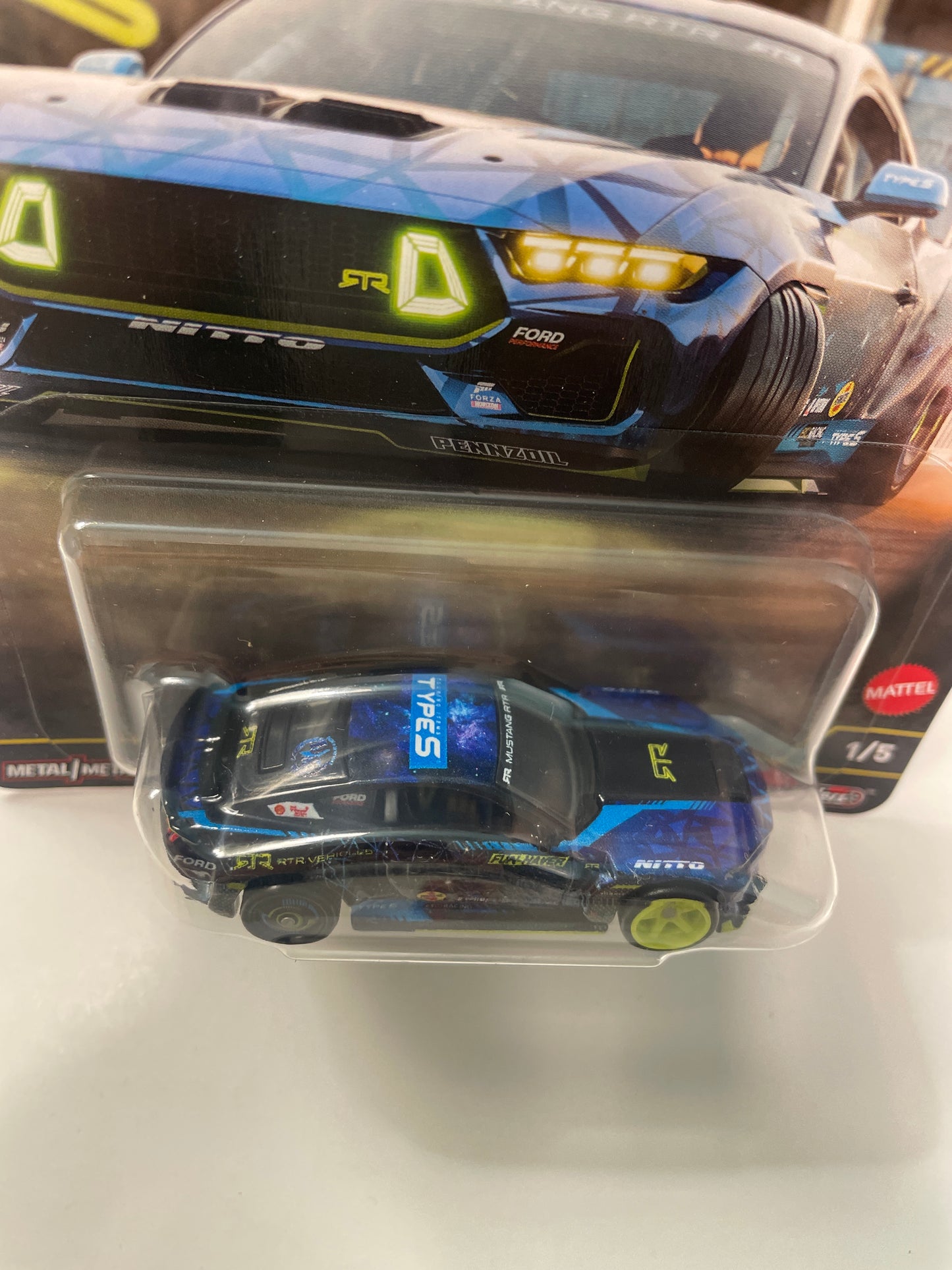 Hot Wheels 1/64 Car Culture Circuit Legends 2024 Ford Mustang RTR Spec 5-FD Blue