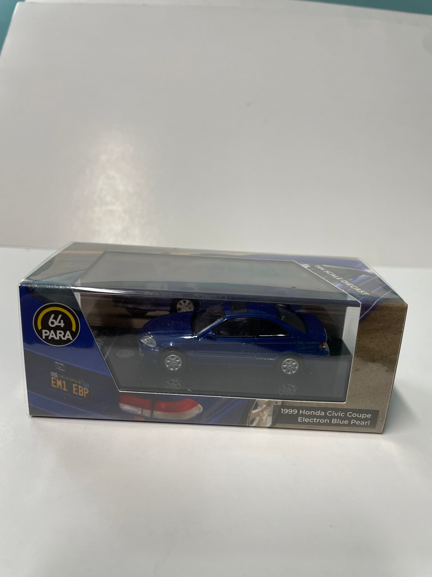 Para64 1/64 1999 Honda Civic Coupe Electron Blue Pearl Blue - PA-55629