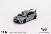 Mini GT 1/64 Honda Civic Type R Sonic Gray Pearl 2023 Grey