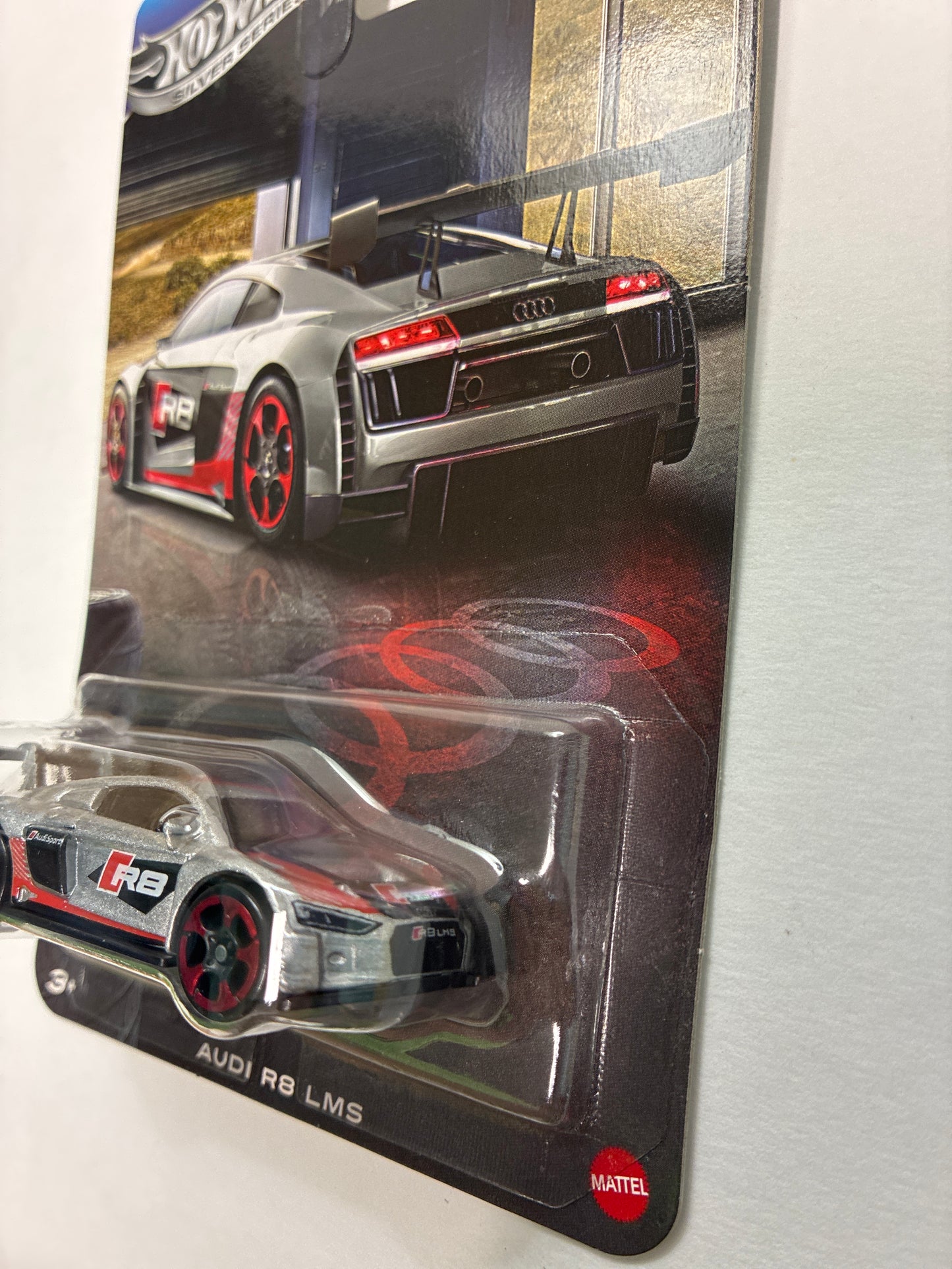 Hot Wheels 1/64 Silver Series Audi R8 LMS Silver - JKY16