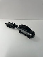 *Loose* Hot Wheels 1/64 Premium Car Culture Team Transport 2023 Land Rover Defender 110 Silver & Black